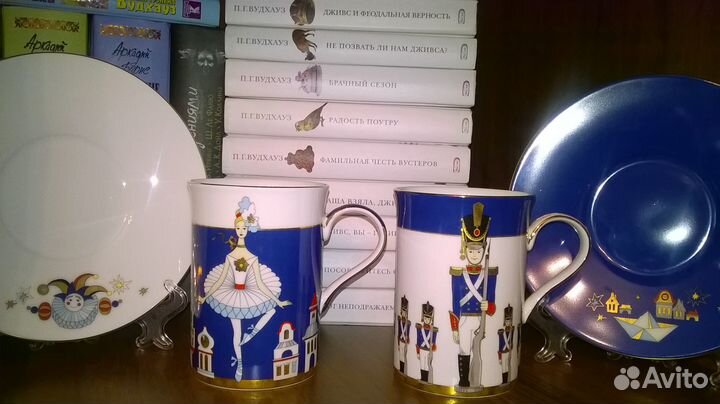 Набор сервиз из 2 чайных пар. Фарфор Verzhe Верже