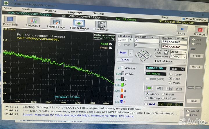 Жесткий диск 500гб