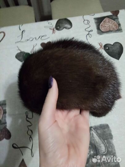 Женская зимняя шапка из норки