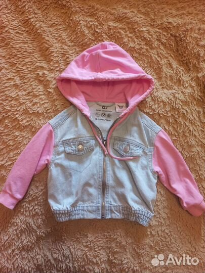 Джинсовая куртка для девочки 92