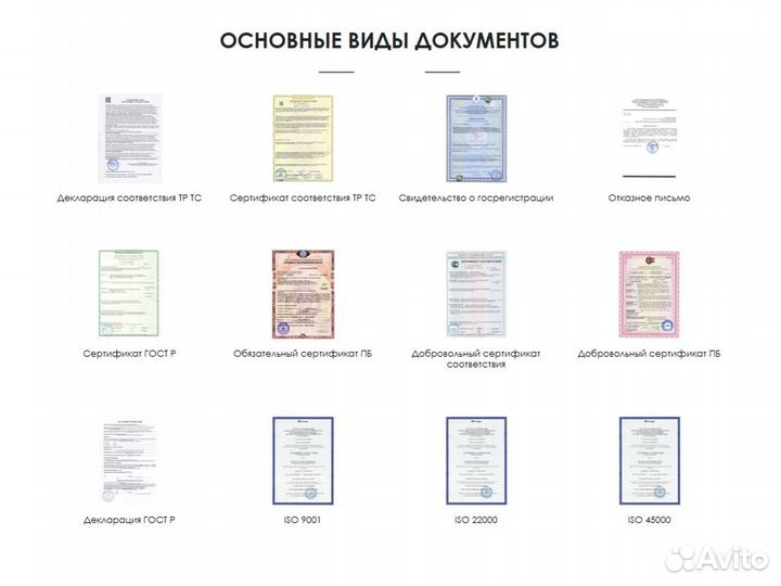 Сертификация товаров и услуг