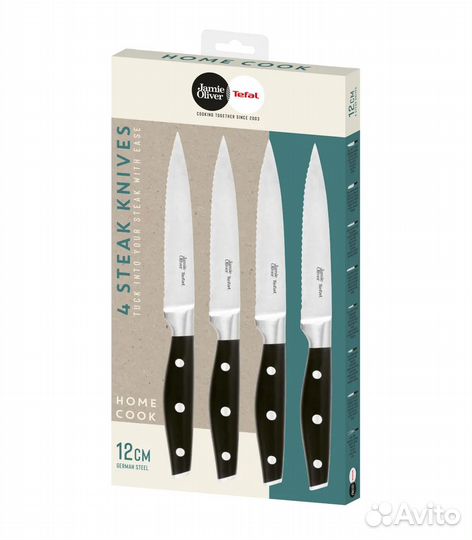 Набор ножей для стейка Tefal Jamie Oliver, 4 предм