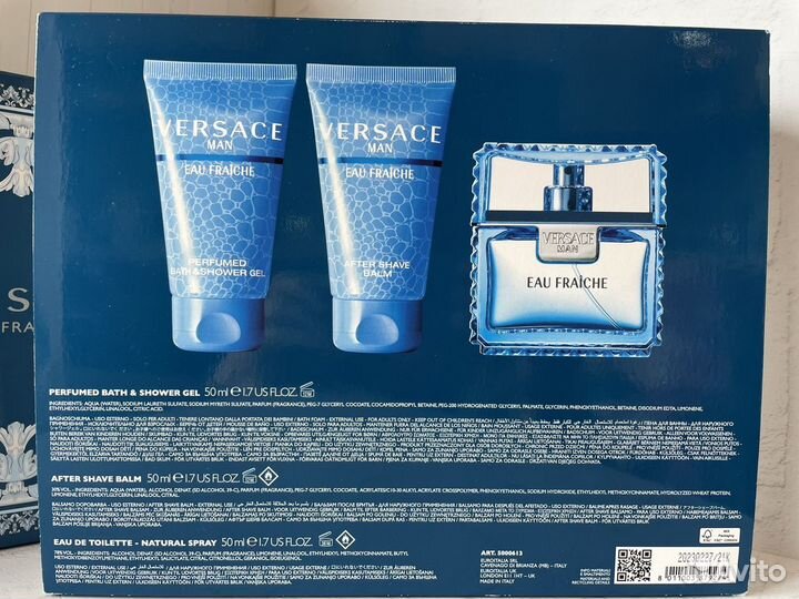 Versace eau fraiche подарочный набор оригинальный