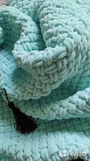 Мятный плед