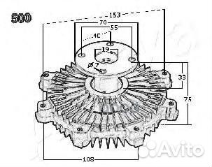 Муфта вентилятора радиатора 3605500 Ashika