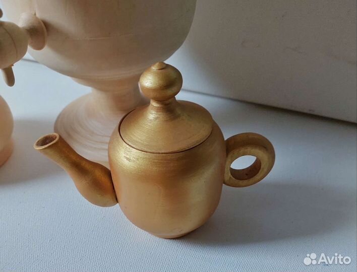 Деревянная заготовка самовар