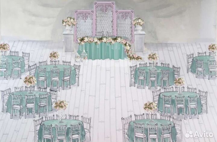 Ширма декоративная свадебная фотозона