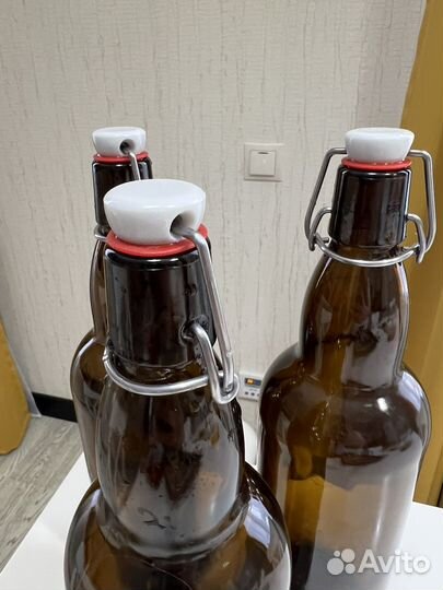 Стеклянная бутылка 1 л