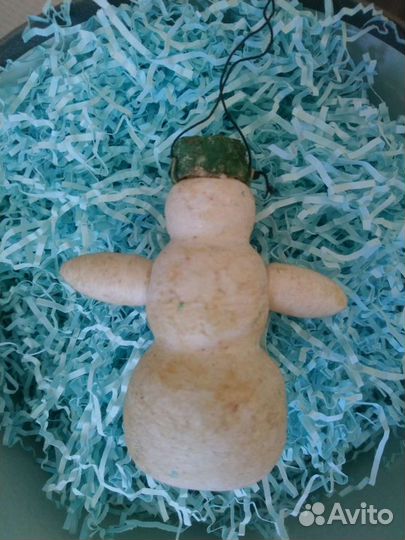 Елочные игрушки СССР : Снеговичок