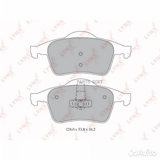 Lynxauto BD-7812 Колодки тормозные задние