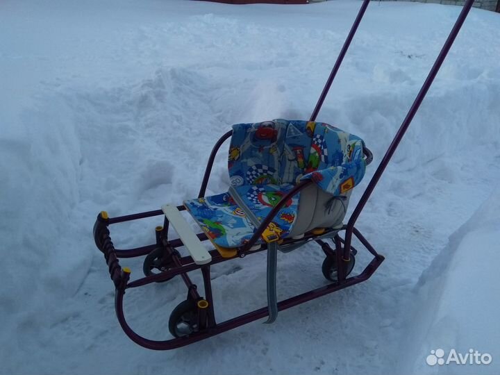 Детские санки коляска