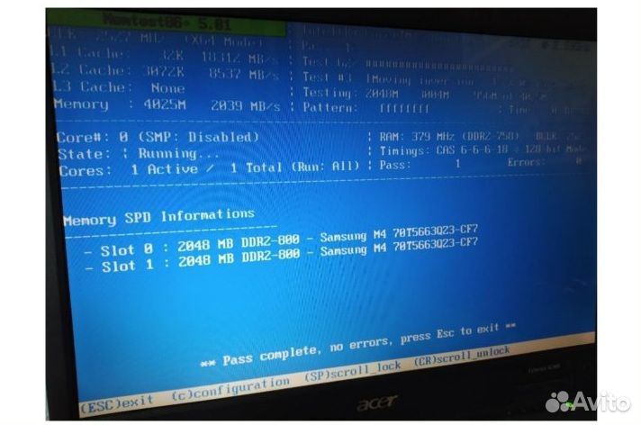 DDR2 2 гига планка для ноутбука 1шт