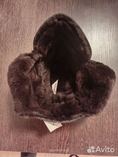 Мужская зимняя шапка с мехом