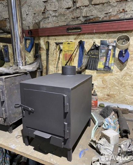 Печь дровяная для рыбалки
