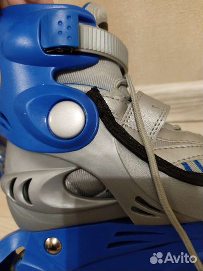 Роликовые коньки р-р 30-33 fantasy с защитой