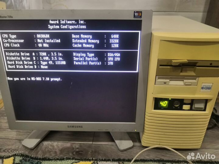 Ретро пк на процессоре 386 - 486