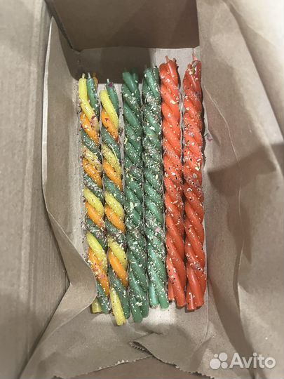 Свечи скрутки восковые