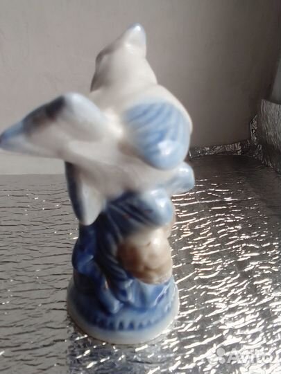 Фарфор Хохлатая синица СССР