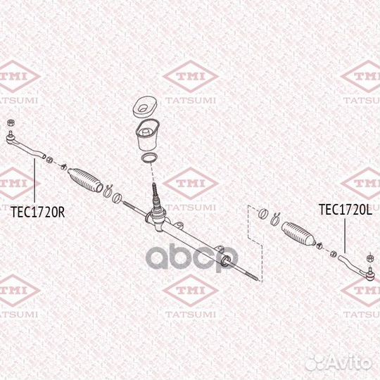 Наконечник рулевой тяги перед лев nissan Mi