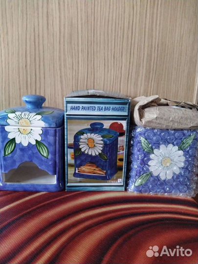 Банка для пакетиков с чаем, подставка под горячее