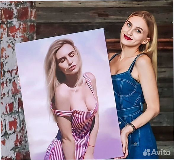 Портрет по фото 120на80 см