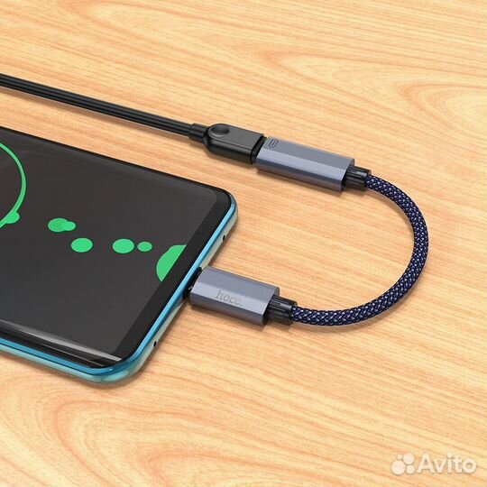 Адаптер переходник с Type-C USB на Lightning Hoco
