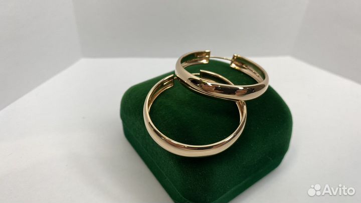 Золотые серьги конго