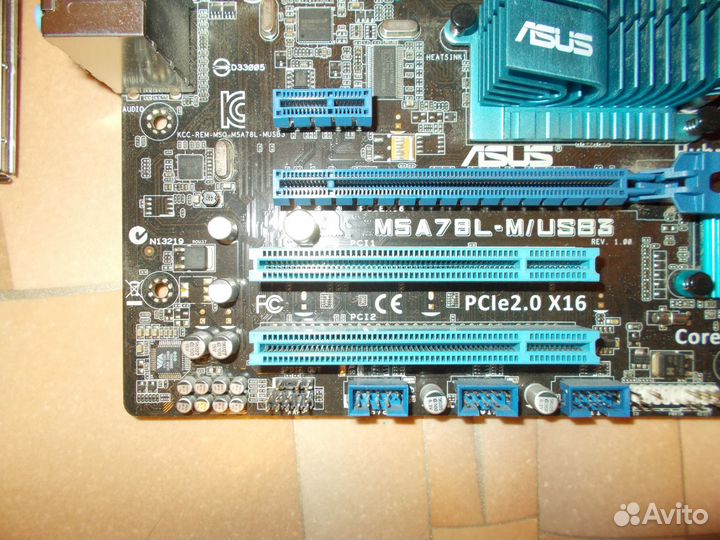 Комплект FX 4300 + Asus M5a78l-m/usb3 + 8GB DDR3