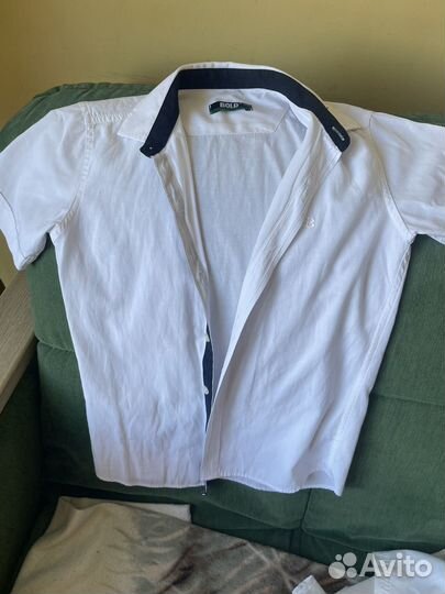 Рубашка белая школьная для мальчика