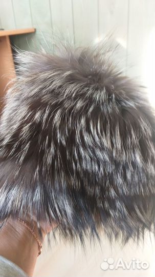Шапка женская из чернобурки