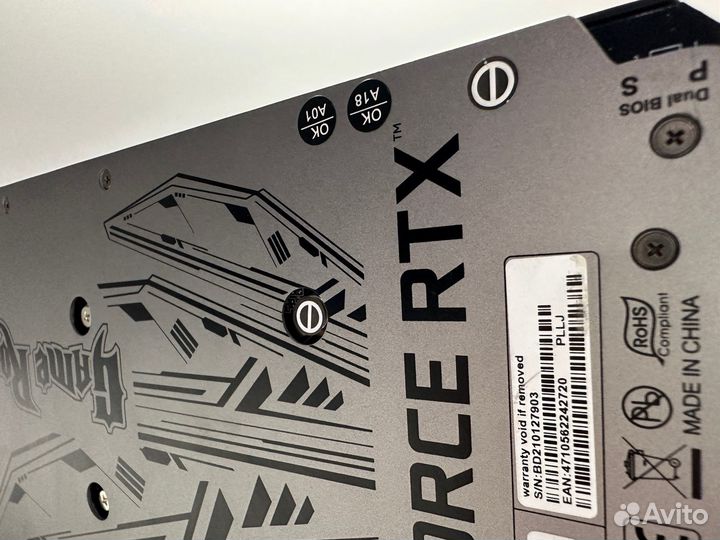 Palit GeForce RTX 3070 Ti GameRock 8Gb