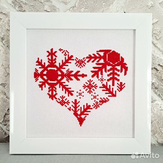 Набор для вышивания крестом сердце Аида 14cnt