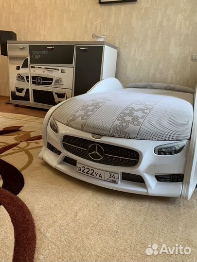 Комод+Кровать-машина объемная (3d) NEO 