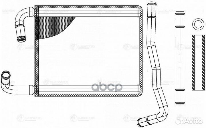 Радиатор отопителя BYD F3 (05) /F3R (07) LRH30