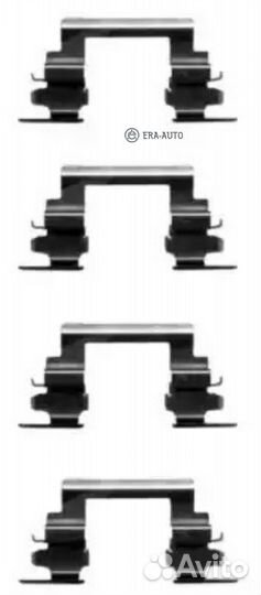 Textar 82507300 Комплект монтажный дискового тормо