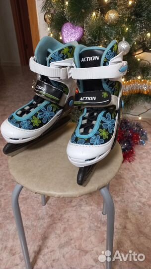 Коньки детские раздвижные
