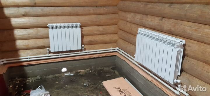 Монтаж отопления, водоснабжения