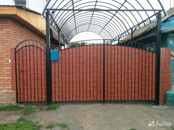 Ворота распашные. Доставка. Монтаж