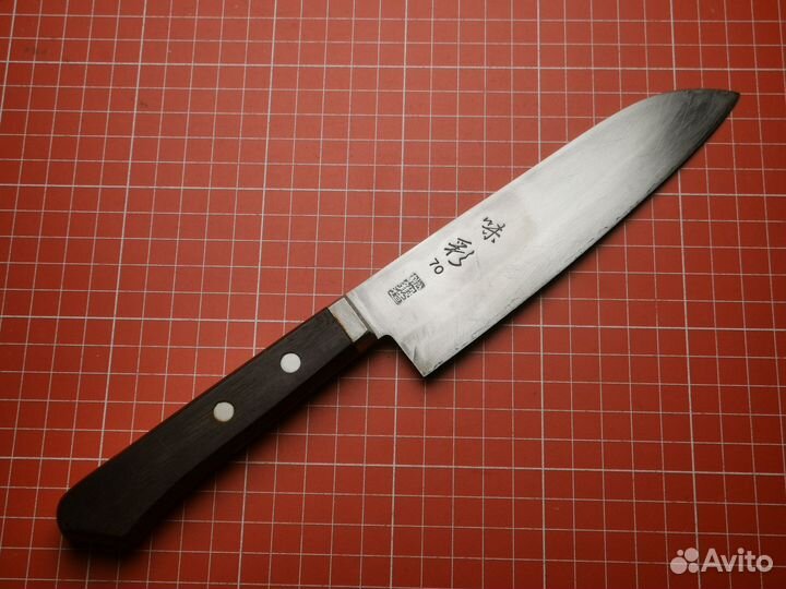 Японский кухонный нож Сантоку 160 мм. Ламинат