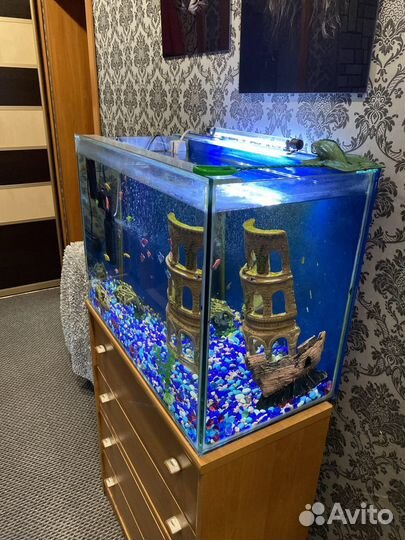 Аквариум с тумбой