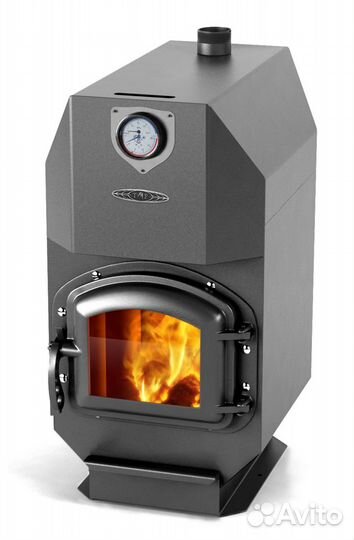 Отопительная печь с контуром на 400м3