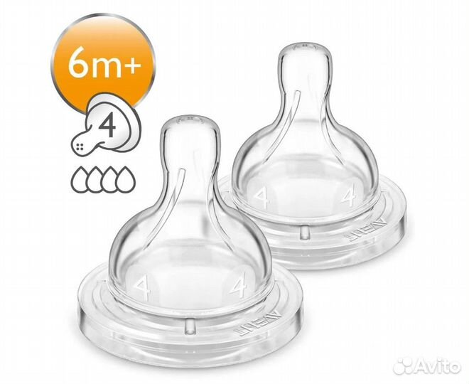 Philips Avent Соска Anti-colic SCF634/27 6мес