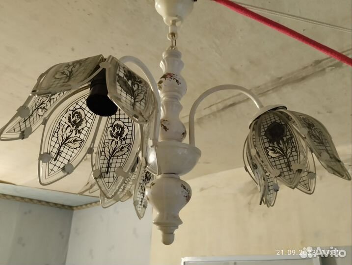 Люстра потолочная подвесная бу