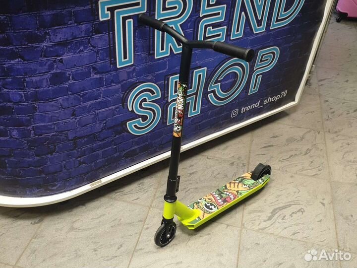 Трюковой самокат новый металл
