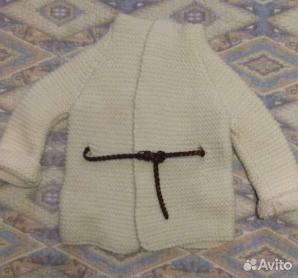 Стильное вязанное пальтоДля девочки