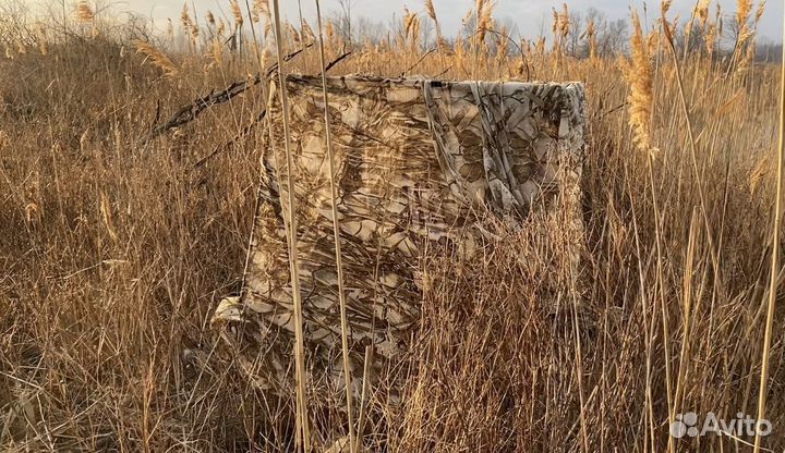 Маскировочная сетка/сеть для охоты (камыш)