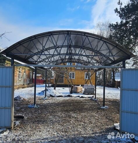 Навесы для автомобиля под ключ