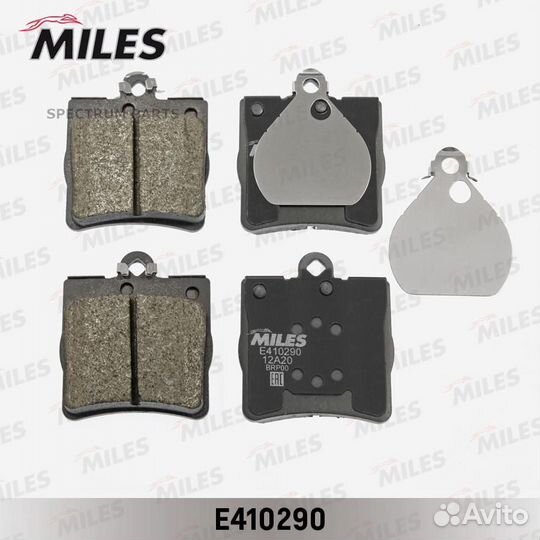Miles E410290 Колодки тормозные задние (без датчик