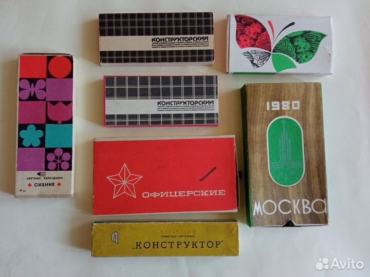 Канцелярия СССР - наборы карандашей