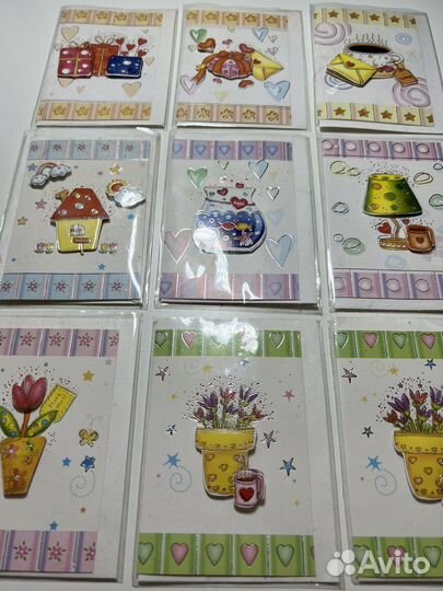Мини открытки 9шт